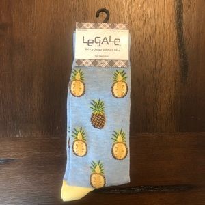 Legale Pineapple Socks men’s 8-12 NWT